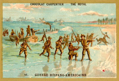 Tropas americanas a chegar a terra, Guerra Hispano-Americana de French School