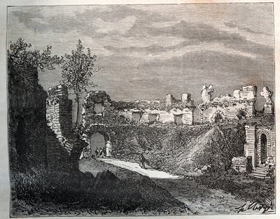 Anfiteatro de Frejus - gravura em "La France illustree: geographie, histoire, administration statistique" de V.A. Malt-Brown. 1884 de French School