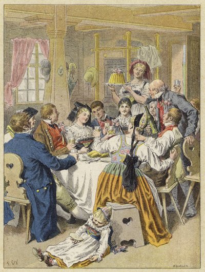 Uma festa de noivado na Alsácia de French School
