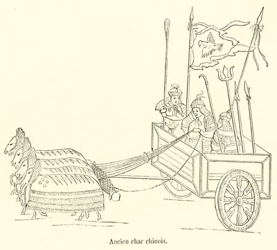 Antigo tanque chinês (gravura) de French School
