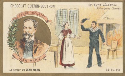 André Theuriet (1833-1907), poeta, romancista e dramaturgo francês, autor de “Jean-Marie”, drama (1872) de French School