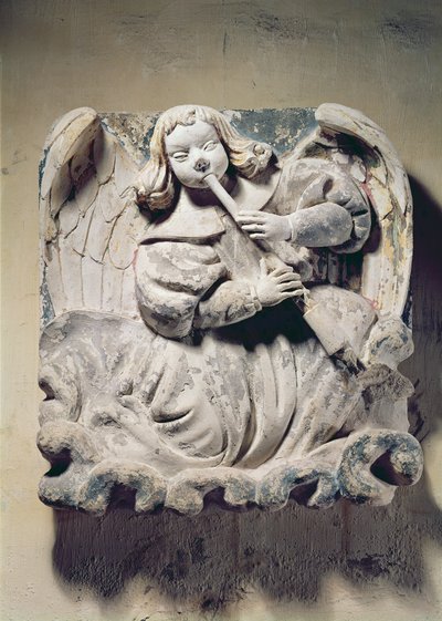 Músico Anjo (baixo-relevo) de French School