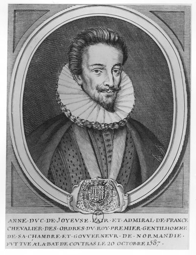 Ana, Duque de Joyeuse (gravura) de French School