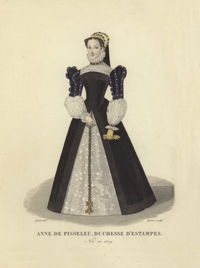 Anne de Pisseleu, duquesa de Etampes de French School