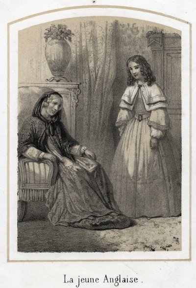 Gravura anónima do século XIX de French School