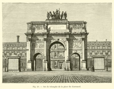 Arco do Triunfo na Place du Carrousel de French School