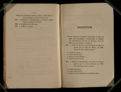Capítulo de arquitetura, do Salon des Refuses, 1863 de French School