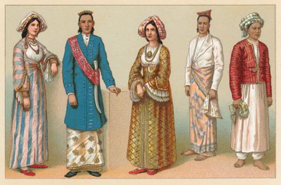 Asia Costume de French School