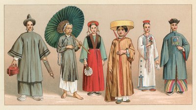 Asia Costume de French School