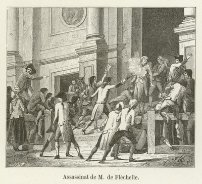 Assassinato de M de Flechelle de French School