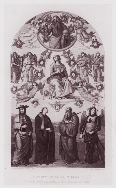 Assunção da Virgem, Pintura de Perugino na Academia de Belas Artes de Florença de French School
