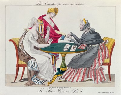 No Fortune Teller, do Good Gender, 1800 de French School
