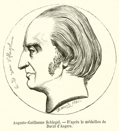 Auguste-Guillaume Schlegel (gravura) de French School