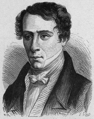 Augustin Fresnel (gravura) de French School