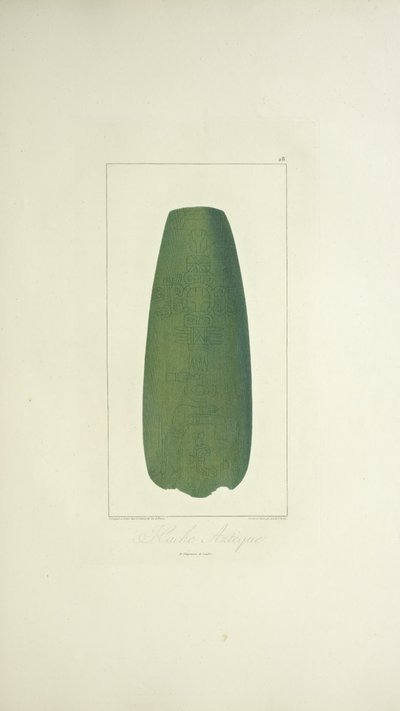 Machado asteca, ilustração de 