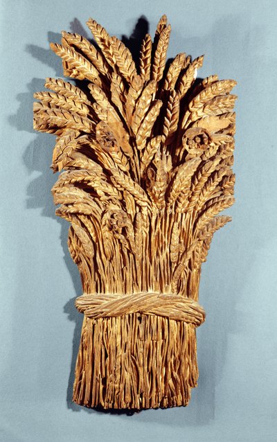 Padeiros, sinal, com, orelhas, de, trigo, e, flores, de, a, campo, (golden, wood) de French School