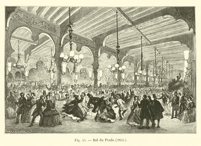 Bal du Prado, 1855 de French School
