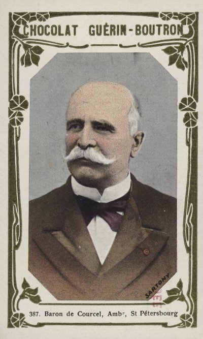 Barão de Courcel, embaixador, São Petersburgo (foto colorida) de French School