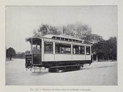 Bonde elétrico Bastille-Charenton - em "A travers l
