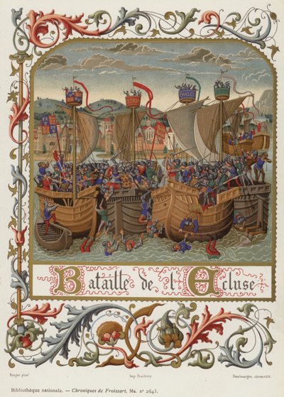Batalha da fechadura (chromolitho) de French School