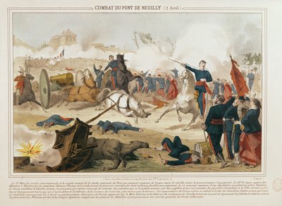 Batalha na Pont de Neuilly, 2 de abril de 1871 de French School