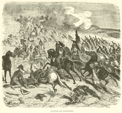 Batalha de Borodino (gravura) de French School