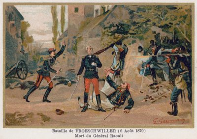 Batalha de Froeschwiller, a morte do general Raoult de French School