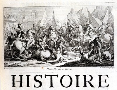 Batalha de Muret em 12 de Setembro 1213 - in "Histoire générale de Languedoc" de Joseph Vaissete, Paris de French School