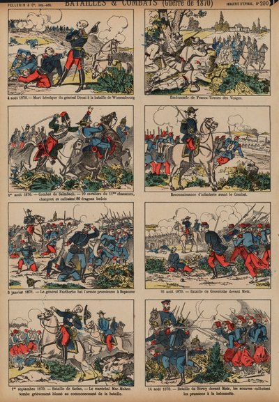 As batalhas da Guerra Franco-Prussiana de French School