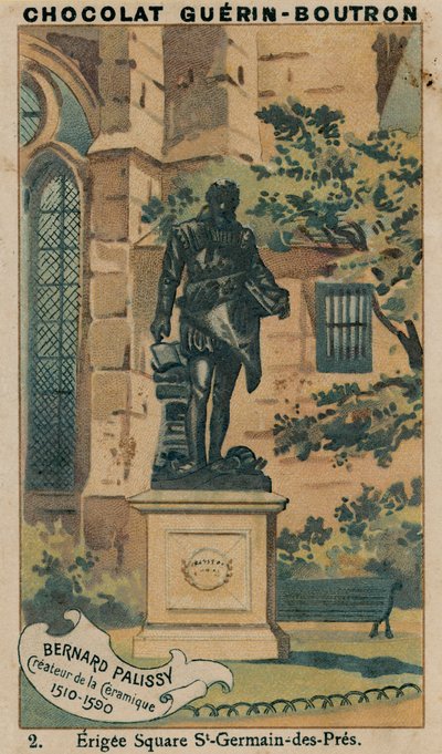 Bernard Palissy, Criador de Cerâmica, 1510-1590, Erigee Square St-Germain-des-Pres de French School