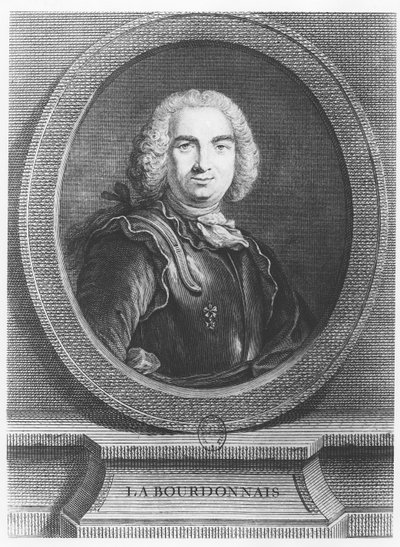 Bertrand François Mahé, Conde de La Bourdonnais (gravura) de French School