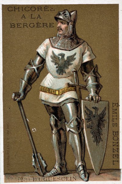 Bertrand du Guesclin (Duguesclin) (c. 1320-1380). Constable da França de French School