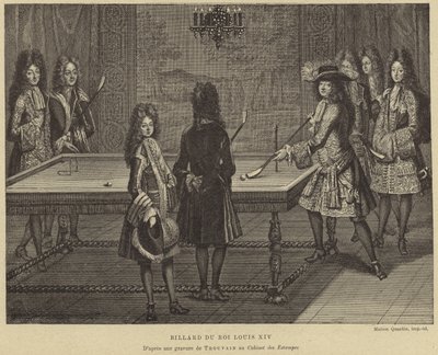 Mesa de bilhar do rei Luís XIV da França de French School