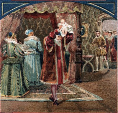 Nascimento do rei Henrique IV em 13/12/1553 no Castelo de Pau Jeanne III, conhecido como Jeanne d