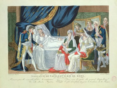 Nascimento de Napoleão II, rei de Roma, 20 de março de 1811 de French School