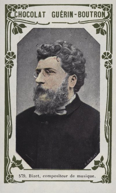 Bizet, compositor musical (foto colorida) de French School
