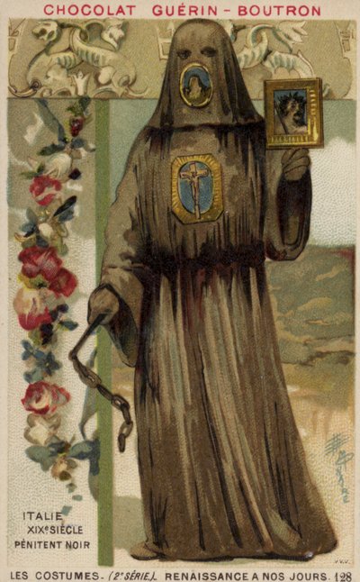 Penitente Negro, Itália, Século 19 de French School