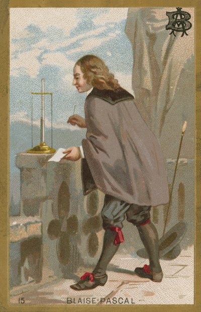 Blaise Pascal, matemático e físico francês de French School