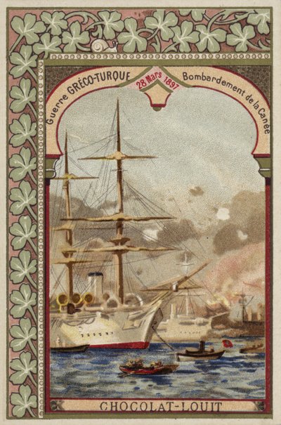 Bombardeio de Chania, Creta, Guerra Greco-Turca, 28 de março de 1897 de French School