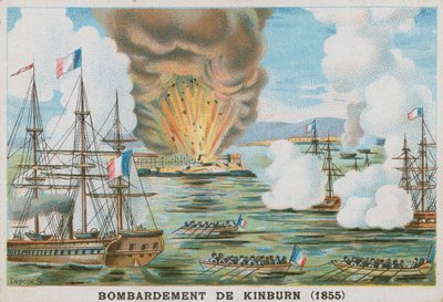 Bombardeio de Kinburn, 1855 de French School