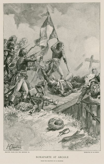 Bonaparte na Arcole de French School