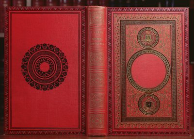 Capa de livro de North Against South por Jules Verne (1828-1905) (couro) de French School