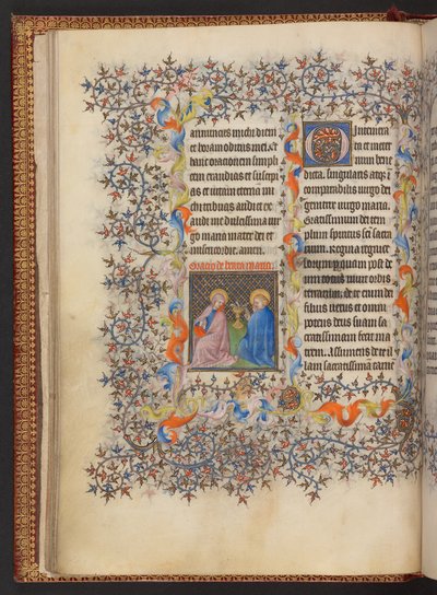 Livro de Horas, Adicionar MS 32454 f.14v, França de French School