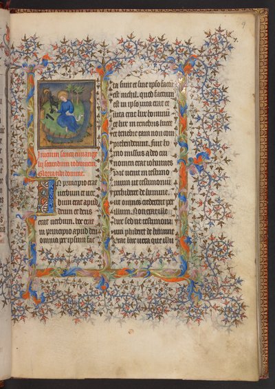 Livro de Horas, Adicionar MS 32454 f.9r, França de French School