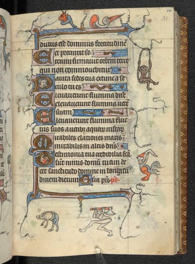 Livro de horas, uso de St Omer, Add MS 36684, f.31r, c.1318-25 (velino) de French School