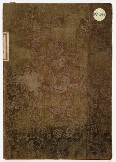 Livro da Etiqueta do Palácio Ducal de Lucca, Lucca, 1805 (bordados têxteis e papel) de French School