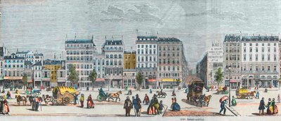 Boulevard Saint-Denis South side - Rue Saint Martin - Gravação em "Tableau-de-Paris" de Edmond Texier 1852 de French School