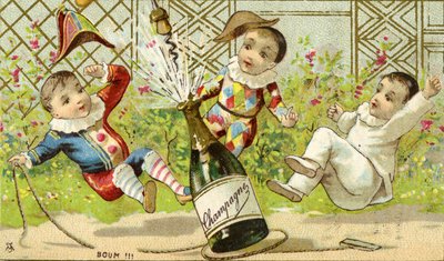 Boum !!! Champagne !, c.1895 (ver também 488393) de French School