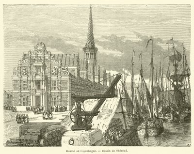 Bourse de Copenhague (gravura) de French School