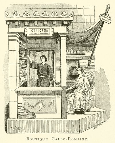 Loja Gallo-Roman (gravura) de French School
